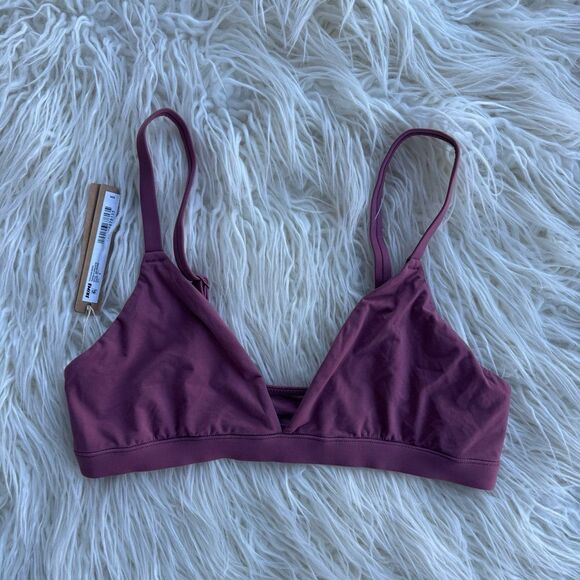 Skims Fits Everybody Triangle Bralette Beet Size Medium - Picture 1 of 8